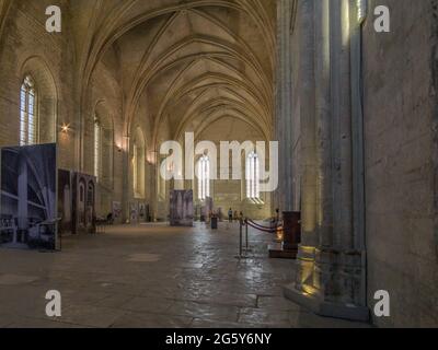 Intérieur du Palais des Papes à Avignon, France Banque D'Images