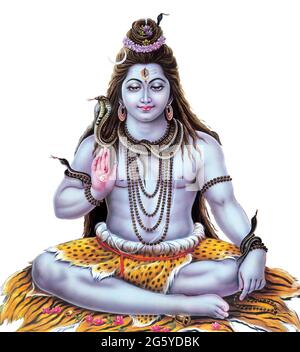 Mythologie hindoue haute résolution photo de Lord Shiva Banque D'Images