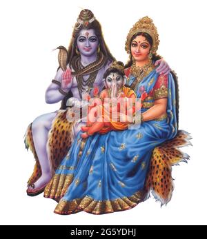 Mythologie hindoue haute résolution photo de Lord Shiva Banque D'Images