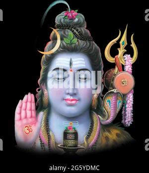 Mythologie hindoue haute résolution photo de Lord Shiva Banque D'Images