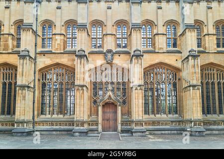 École de divinité à la bibliothèque Bodleian, université d'Oxford, Angleterre. Banque D'Images