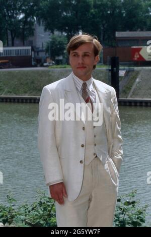 Christoph Waltz, deutsch-österreichischer Schauspieler, Filmschauspieler, Synchronsprecher, Regisseur, Portrait 1995. Christoph Waltz, acteur germano-autrichien, star du film, acteur et réalisateur de la voix, portrait 1995. Banque D'Images