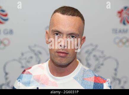 Richard Kilty lors de la séance d'athlétisme organisée pour les Jeux Olympiques de Tokyo 2020 au NEC de Birmingham, Royaume-Uni. Date de la photo: Mardi 29 juin 2021. Banque D'Images