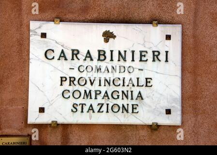 L'Associazione Nazionale Carabinieri - Sezione Di Venezia (Association nationale de police) et le Carabinieri Comando provinciale Compagnia Stazi Banque D'Images