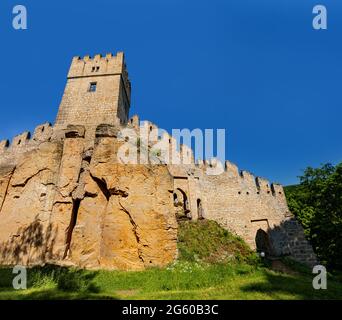 Château gothique Helfenburk, République tchèque Banque D'Images