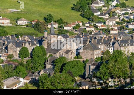 France, Cantal, Allanche, Parc naturel régional volcans d'Auvergne (Parc naturel régional des Volcans d'Auvergne) Banque D'Images