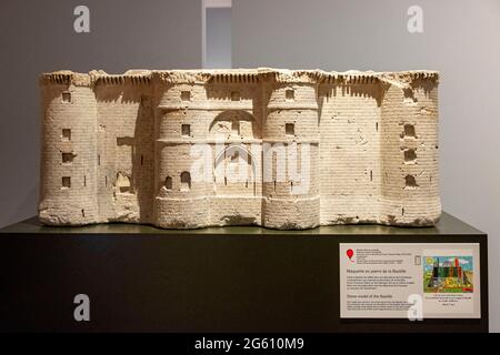 France, Paris, le musée Carnavalet, modèle de l'ancienne prison de la Bastille Banque D'Images