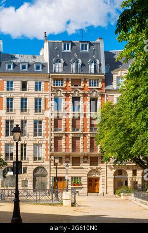 France, Paris, Ile de la Cité, place Dauphine Banque D'Images