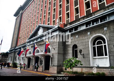 Palacio del Gobernador ou Palais du gouvernement du gouverneur situé à Intramuros pour les Philippins et les voyageurs étrangers utilisent le service à Ma Banque D'Images