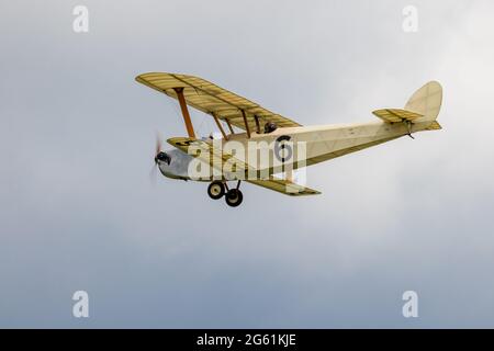 1924 Hawker Cygnet « G-CAMM » (réplique) au Shuttleworth Flying Festival of Britain le 6 juin 2021 Banque D'Images