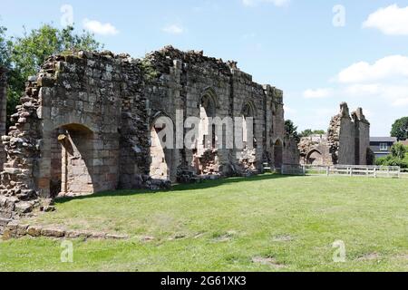 Spofforth Castle, près de harrogate. North Yorkshire, Royaume-Uni UN manoir construit autour de 1224. La Magna carter a été réputée être établie dans Spofforth 1215 Banque D'Images