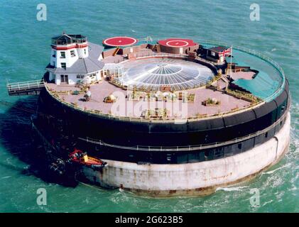PAS DE TERRAIN DU MANS FORT DANS LE SOLENT À PORTSMOUTH. PIC MIKE3 WALKER, 2007 Banque D'Images