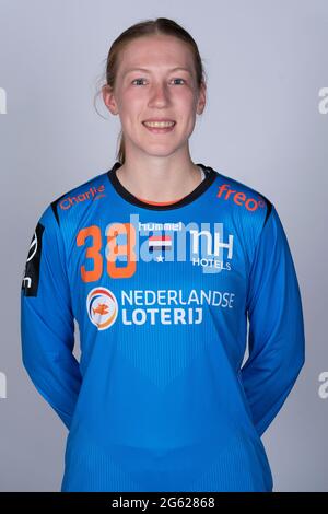 PAPENDAL, PAYS-BAS - JUIN 25: Yara Ten Holte des pays-Bas pendant le handball néerlandais les femmes photoshoot avant les Jeux Olympiques 2021 au Sportcenter Papendal le 25 juin 2021 à Papendal, pays-Bas (photo de Henk Seppen/Orange Pictures) Banque D'Images