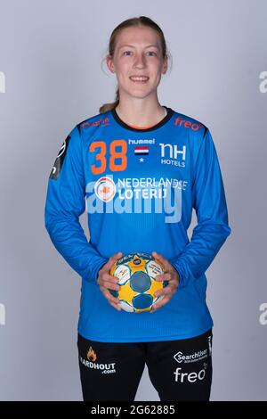 PAPENDAL, PAYS-BAS - JUIN 25: Yara Ten Holte des pays-Bas pendant le handball néerlandais les femmes photoshoot avant les Jeux Olympiques 2021 au Sportcenter Papendal le 25 juin 2021 à Papendal, pays-Bas (photo de Henk Seppen/Orange Pictures) Banque D'Images