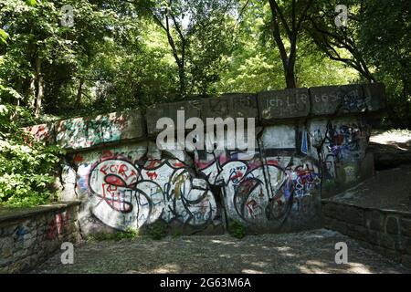 Flakturm II G Volkspark Friedrichshain (tour Flake Seconde Guerre mondiale) Banque D'Images