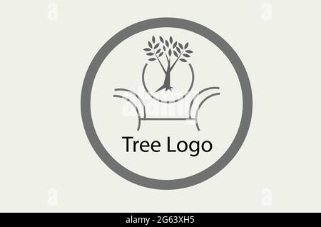 conception de modèle vectoriel de logo d'arbre Illustration de Vecteur