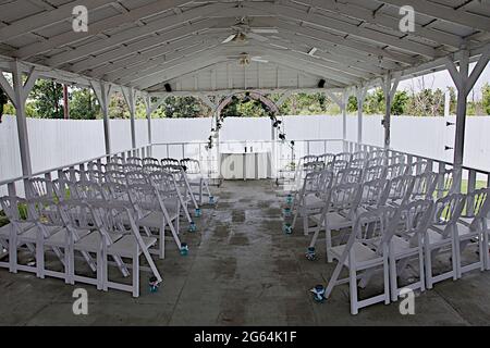 Sièges pour mariage Banque D'Images