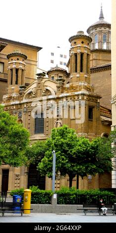 Eglise l'Iglesia de la Mantería construite dans le style baroque entre 1663 et 1683 Saragosse Aragon Espagne Banque D'Images