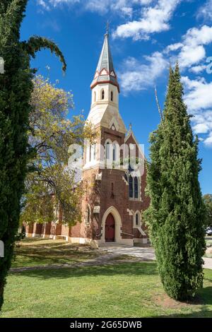 Église presbytérienne de St Andrew à Inverell, nord de la Nouvelle-Galles du Sud ; Australie Banque D'Images