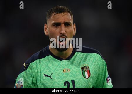 Munchen, Allemagne. 2 juillet 2021. Gianluigi Donnarumma (Italie) lors du championnat d'Europe 2020 quart de finale de l'UEFA entre la Belgique 1-2 Italie à Allianz Arena le 02 juillet 2021 à Munchen, Allemagne. Credit: Maurizio Borsari/AFLO/Alay Live News Banque D'Images