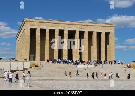 Mausolée Ataturk, Anitkabir, Ankara Banque D'Images