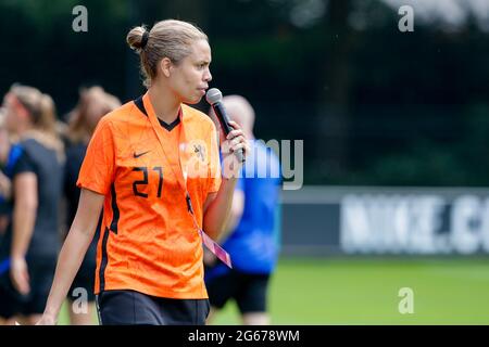 ZEIST, PAYS-BAS - JUILLET 3 : Roxanne Hehakaija lors de la session de formation des femmes de l'équipe nationale néerlandaise de football au campus de KNVB le 3 juillet 2021 à Zeist, pays-Bas (photo de Broer van den Boom/Orange Pictures) Banque D'Images