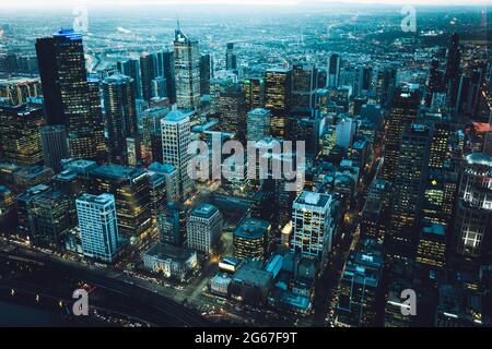 Vue sur la ville depuis le sommet Banque D'Images