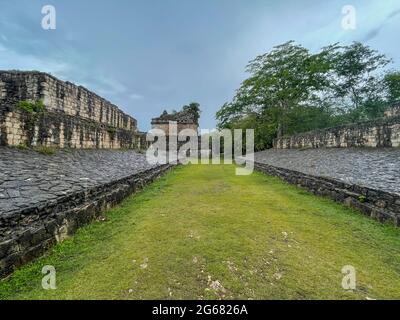 Ek Balam Site archéologique maya. Ruines mayas, péninsule du Yucatan, Mexique Banque D'Images