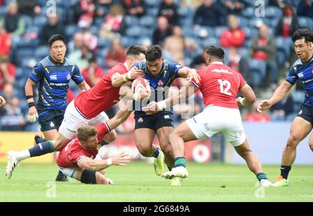 BT Murrayfield .Edinburgh.Scotland Royaume-Uni. 26e juin-21 1888 coupe de match entre les Lions britanniques et irlandais et le Japon photographié pendant le match British & Irish Banque D'Images