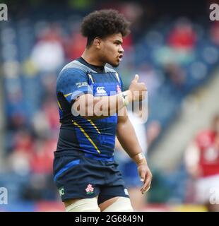 BT Murrayfield .Edinburgh.Scotland Royaume-Uni. 26e juin-21 1888 coupe de match entre les Lions britanniques et irlandais et le Japon photographié pendant le match Tevita Tatafu J. Banque D'Images