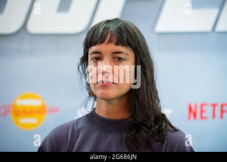 Vimala Pons assiste à la première du film Netflix Paris 'Commentaire Je suis Devenu Super-Heros' au festival Cinema Paradiso au cours de la Cour Carree du Louvre le 04 juillet 2021 à Paris, France. Photo de Nasser Berzane/ABACAPRESS.COM Banque D'Images
