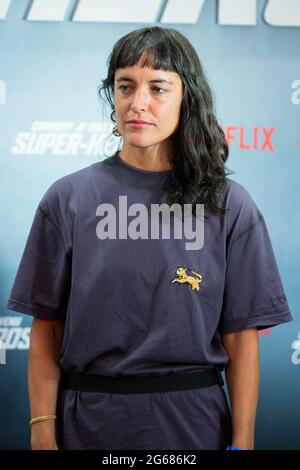 Vimala Pons assiste à la première du film Netflix Paris 'Commentaire Je suis Devenu Super-Heros' au festival Cinema Paradiso au cours de la Cour Carree du Louvre le 04 juillet 2021 à Paris, France. Photo de Nasser Berzane/ABACAPRESS.COM Banque D'Images