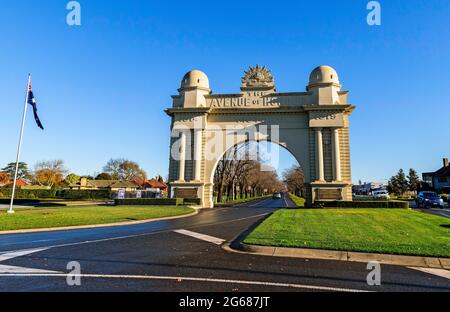 Arc de la victoire, Ballarat, Victoria, Australie Banque D'Images