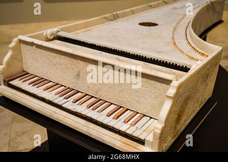 Marbre de Carrare, dans la galerie Estense de Modène en Italie Banque D'Images