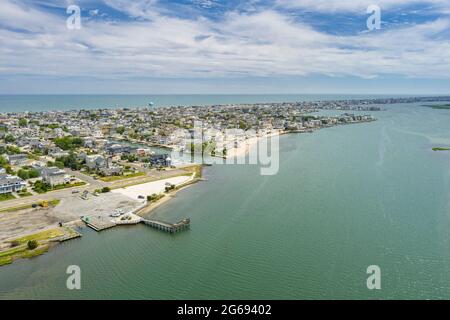 Vue aérienne de Ship Bottom long Beach Island New Jersey USA Banque D'Images