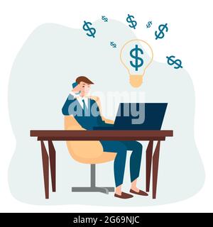 Victoire d'entreprise, succès d'équipe, victoire personnelle - illustration vectorielle Illustration de Vecteur