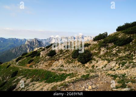 WWI. Le mont Pasubio fut le théâtre de combats acharnés des soldats italiens et austro-hongrois. Banque D'Images