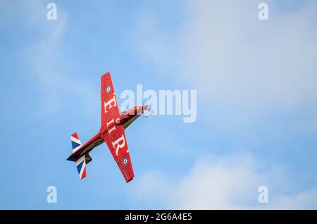 La reine Elizabeth II est un cypher sur le dessous d'un avion d'entraînement de courte durée de la Royal Air Force en 2012 pour les célébrations du Jubilé de diamant de la reine Banque D'Images