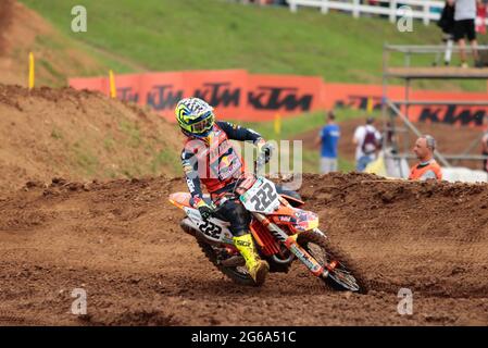 Antonio CAIROLI (Red Bull KTM Factory Racing) lors des Championnats du monde de motocross FIM MXGP/MX2 2021, le 4 juillet 2021 à Maggiora, Italie - photo Nderim Kaceli/DPPI crédit: Independent photo Agency/Alay Live News Banque D'Images