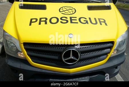 Voiture de Prosegur, Berlin, Allemagne Banque D'Images