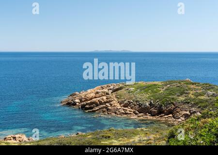 Les couleurs magiques de l'eau à isola del giglio Banque D'Images