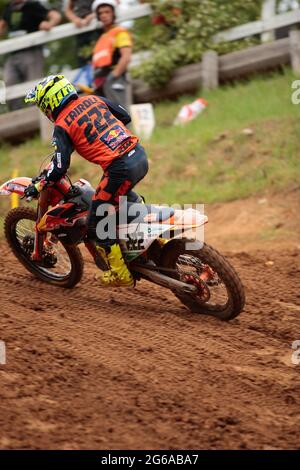 Antonio CAIROLI (Red Bull KTM Factory Racing) lors des Championnats du monde de motocross FIM MXGP/MX2 2021, le 4 juillet 2021 à Maggiora, Italie - photo Nderim Kaceli/DPPI crédit: Independent photo Agency/Alay Live News Banque D'Images