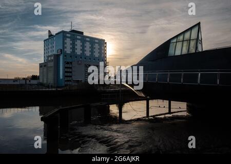 River Hull à Hull, Royaume-Uni Banque D'Images