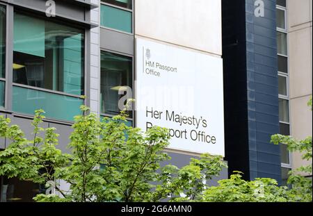 Bureau des passeports de sa Majesté à Liverpool Banque D'Images