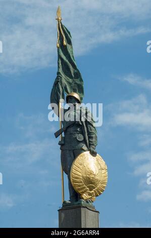 Monument aux soldats soviétiques morts à Vienne Banque D'Images