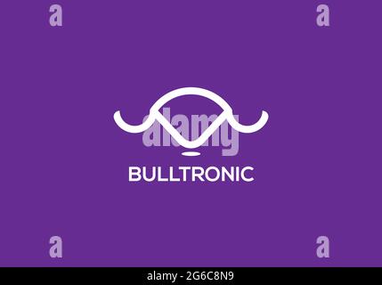 Logo Bull et modèle vectoriel Illustration de Vecteur