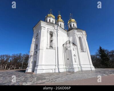 Église de Catherine à Chernihiv. Cathédrale Sainte-Catherine la Grande Martyr. Ancienne église orthodoxe. Banque D'Images