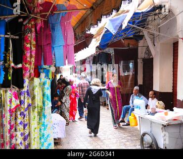 A l'intérieur d'un souk, Casablanca, Maroc.j Banque D'Images