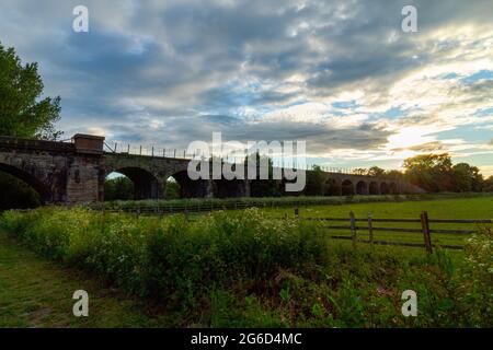 Parc en Angleterre, Burton on trent, détente à pied Banque D'Images