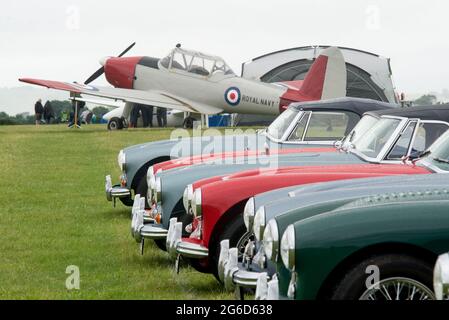 Ailes et roues du Wallop 2021 Middle Wallop Airfield Hampshire Banque D'Images